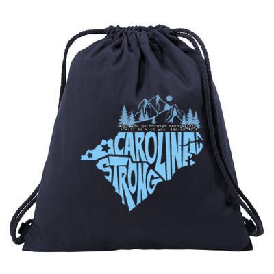 North Carolina Stronger Together Drawstring Bag