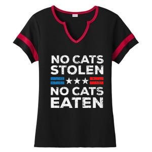 No Cats Stolen No Cats Eatin Trump 2024 Donald Trump Ladies Halftime Notch Neck Tee