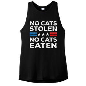 No Cats Stolen No Cats Eatin Trump 2024 Donald Trump Ladies PosiCharge Tri-Blend Wicking Tank