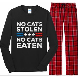 No Cats Stolen No Cats Eatin Trump 2024 Donald Trump Long Sleeve Pajama Set