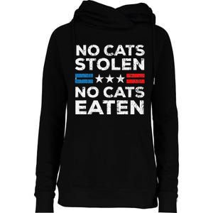 No Cats Stolen No Cats Eatin Trump 2024 Donald Trump Womens Funnel Neck Pullover Hood