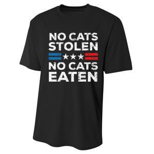 No Cats Stolen No Cats Eatin Trump 2024 Donald Trump Performance Sprint T-Shirt