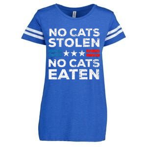 No Cats Stolen No Cats Eatin Trump 2024 Donald Trump Enza Ladies Jersey Football T-Shirt