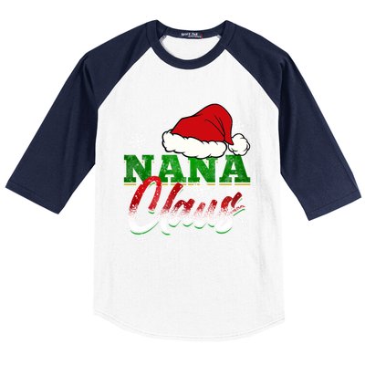 Nana Claus Santa Claus Chistmas Season Gift Baseball Sleeve Shirt