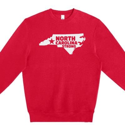 North Carolina State Strong Nc Love Women Premium Crewneck Sweatshirt