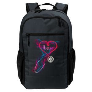 Nurse Colorful Stethoscope Heart Nurse Life Daily Commute Backpack