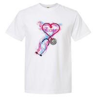 Nurse Colorful Stethoscope Heart Nurse Life Garment-Dyed Heavyweight T-Shirt