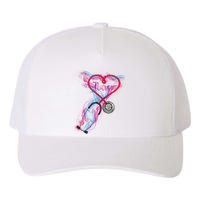 Nurse Colorful Stethoscope Heart Nurse Life Yupoong Adult 5-Panel Trucker Hat