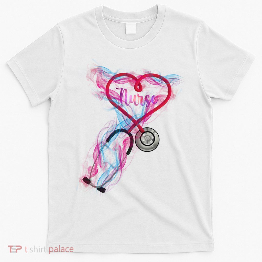 Nurse Colorful Stethoscope Heart Nurse Life T-Shirt