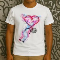 Nurse Colorful Stethoscope Heart Nurse Life T-Shirt