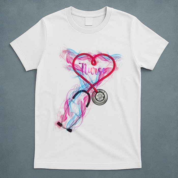 Nurse Colorful Stethoscope Heart Nurse Life T-Shirt