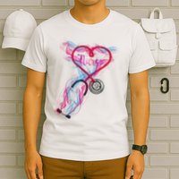 Nurse Colorful Stethoscope Heart Nurse Life T-Shirt