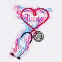 Nurse Colorful Stethoscope Heart Nurse Life T-Shirt