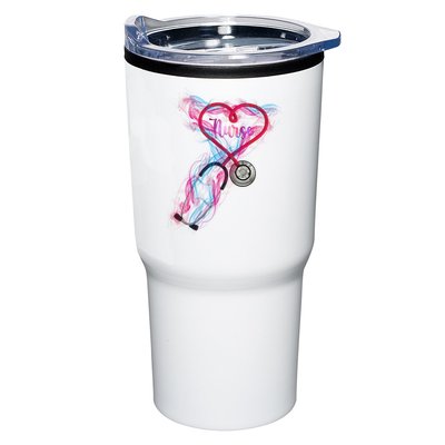 Nurse Colorful Stethoscope Heart Nurse Life Tumbler