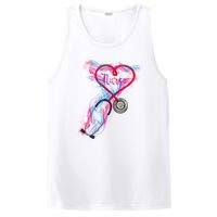 Nurse Colorful Stethoscope Heart Nurse Life PosiCharge Competitor Tank