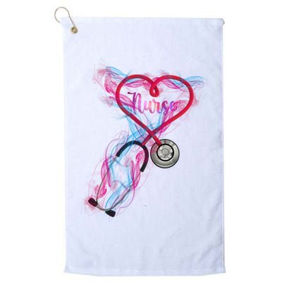 Nurse Colorful Stethoscope Heart Nurse Life Golf Towel