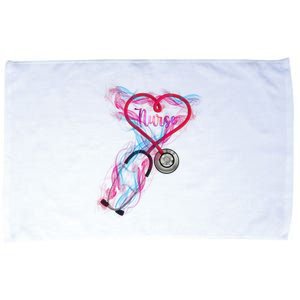 Nurse Colorful Stethoscope Heart Nurse Life Microfiber Hand Towel