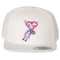 Nurse Colorful Stethoscope Heart Nurse Life Wool Snapback Cap