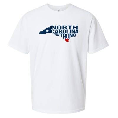 North Carolina Strong With Nc State And Love North Carolina Sueded Cloud Jersey T-Shirt