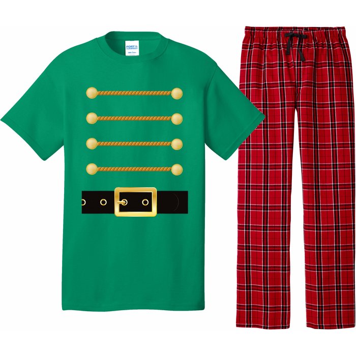 Nutcracker Character Soldier Costume Uniform Christmas Pajama Set