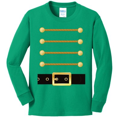 Nutcracker Character Soldier Costume Uniform Christmas Kids Long Sleeve Shirt