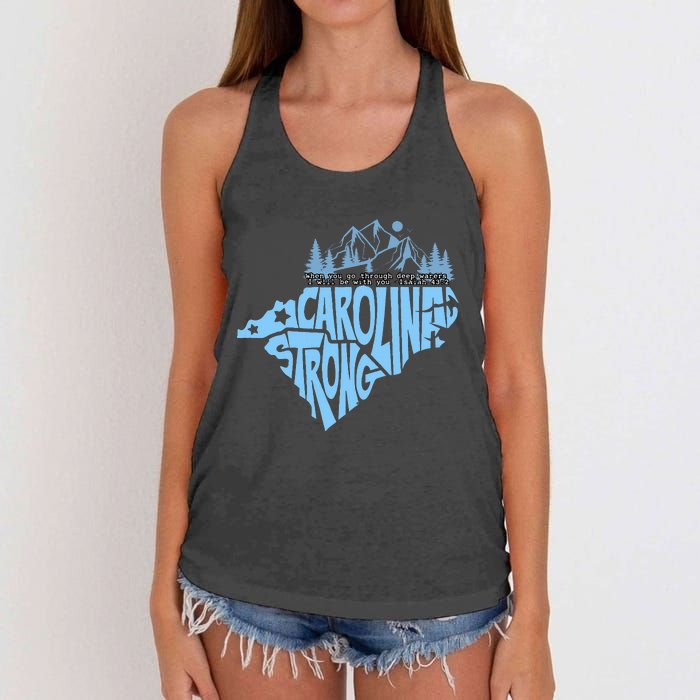 North Carolina Stronger Together Women's Knotted Racerback Tank