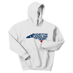 North Carolina Strong With Nc State And Love North Carolina Kids Hoodie