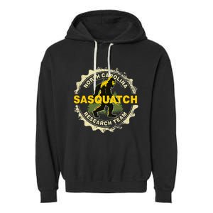 North Carolina Sasquatch Research Team Bigfoot Believer Fan Garment-Dyed Fleece Hoodie