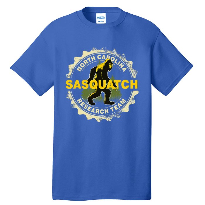 North Carolina Sasquatch Research Team Bigfoot Believer Fan Tall T-Shirt