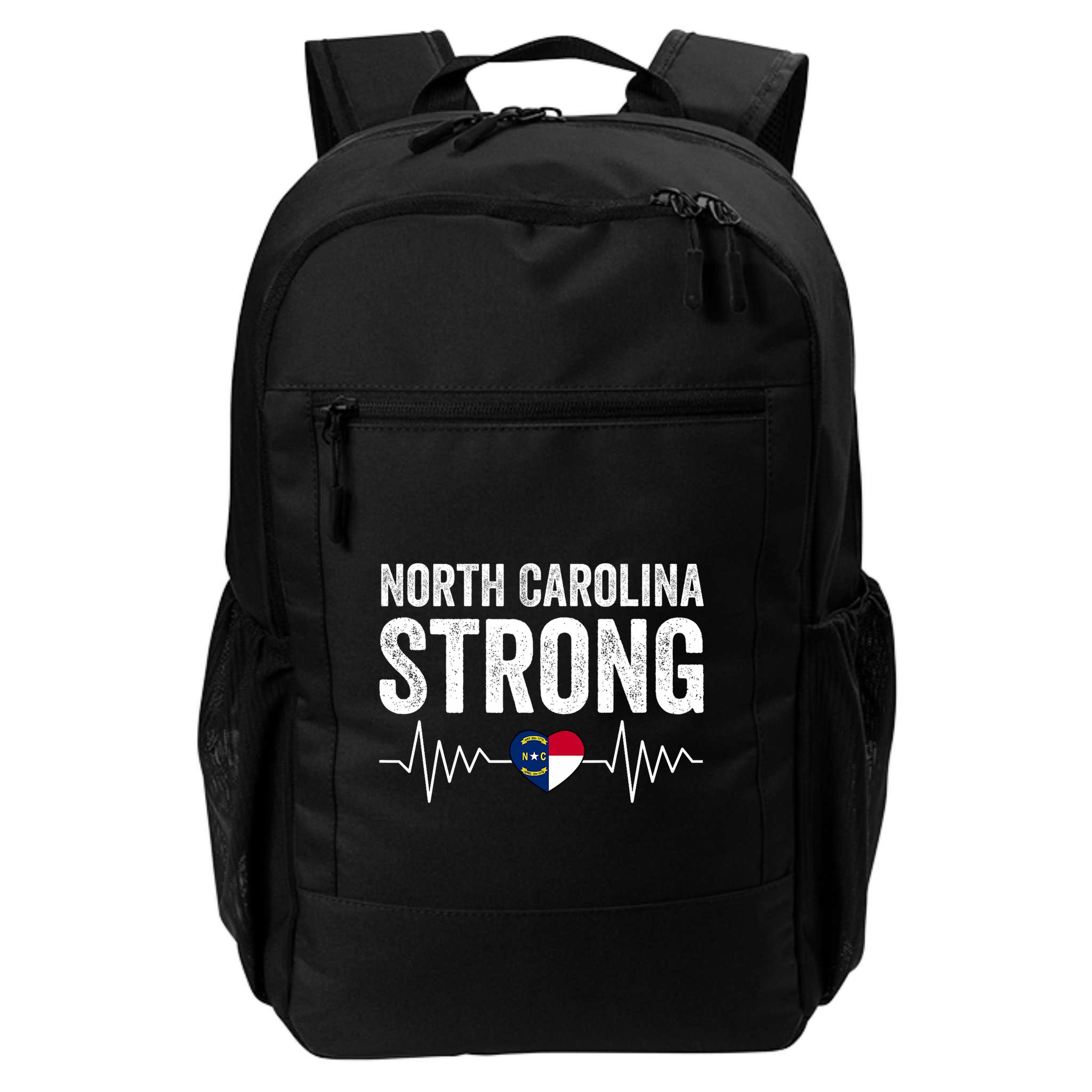 North Carolina Strong With Nc State And Love North Carolina Backpack