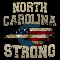 North Carolina Strong With Nc State And Usa Flag Overlay Cooling Performance Crew T-Shirt