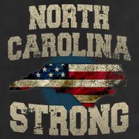 North Carolina Strong With Nc State And Usa Flag Overlay Beanie