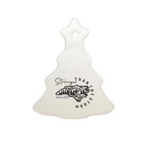 North Carolina Strong Hurricane Helene Flooding Fundraiser Ceramic Tree Ornament