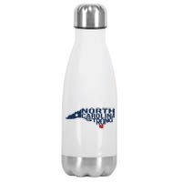 North Carolina Strong With Nc State And Love North Carolina Stainless Steel Insulated Water Bottle