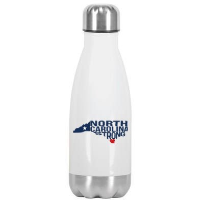 North Carolina Strong With Nc State And Love North Carolina Stainless Steel Insulated Water Bottle