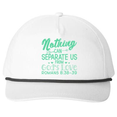 Nothing Can Separate Us Christian Religious God Gift Snapback Five-Panel Rope Hat