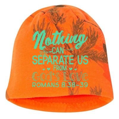 Nothing Can Separate Us Christian Religious God Gift Kati - Camo Knit Beanie