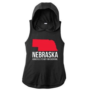 Native Cornhusker State Funny I Love Nebraska Ladies PosiCharge Tri-Blend Wicking Draft Hoodie Tank