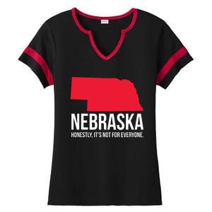 Native Cornhusker State Funny I Love Nebraska Ladies Halftime Notch Neck Tee