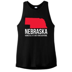 Native Cornhusker State Funny I Love Nebraska Ladies PosiCharge Tri-Blend Wicking Tank