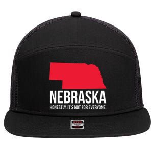 Native Cornhusker State Funny I Love Nebraska 7 Panel Mesh Trucker Snapback Hat