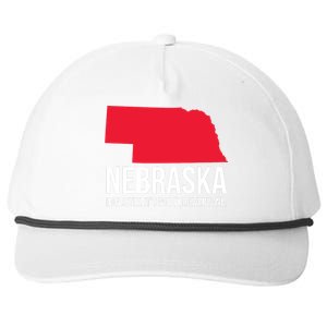 Native Cornhusker State Funny I Love Nebraska Snapback Five-Panel Rope Hat