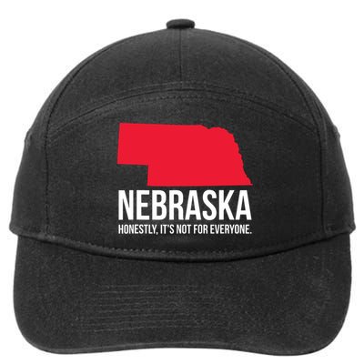 Native Cornhusker State Funny I Love Nebraska 7-Panel Snapback Hat