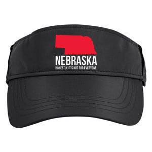 Native Cornhusker State Funny I Love Nebraska Adult Drive Performance Visor