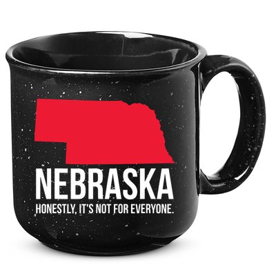 Native Cornhusker State Funny I Love Nebraska 15oz Campfire Ceramic Mug