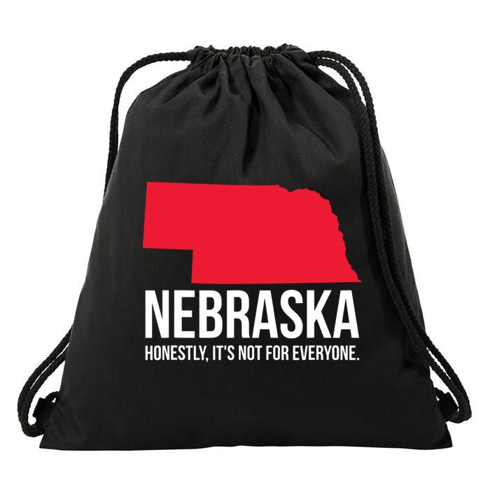 Native Cornhusker State Funny I Love Nebraska Drawstring Bag