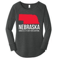 Native Cornhusker State Funny I Love Nebraska Women's Perfect Tri Tunic Long Sleeve Shirt