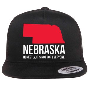 Native Cornhusker State Funny I Love Nebraska Flat Bill Trucker Hat