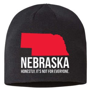 Native Cornhusker State Funny I Love Nebraska Sustainable Beanie