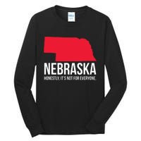 Native Cornhusker State Funny I Love Nebraska Tall Long Sleeve T-Shirt